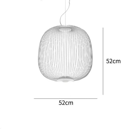 Spokes Birdcage Pendant Light in Polished Chrome - Decorbites