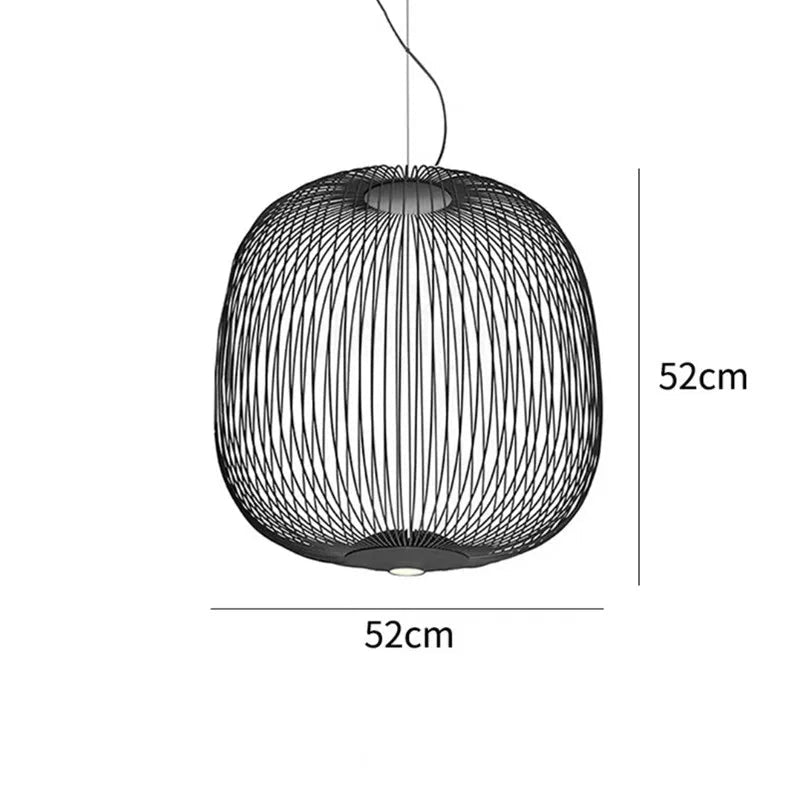Spokes Birdcage Pendant Light in Polished Chrome - Decorbites