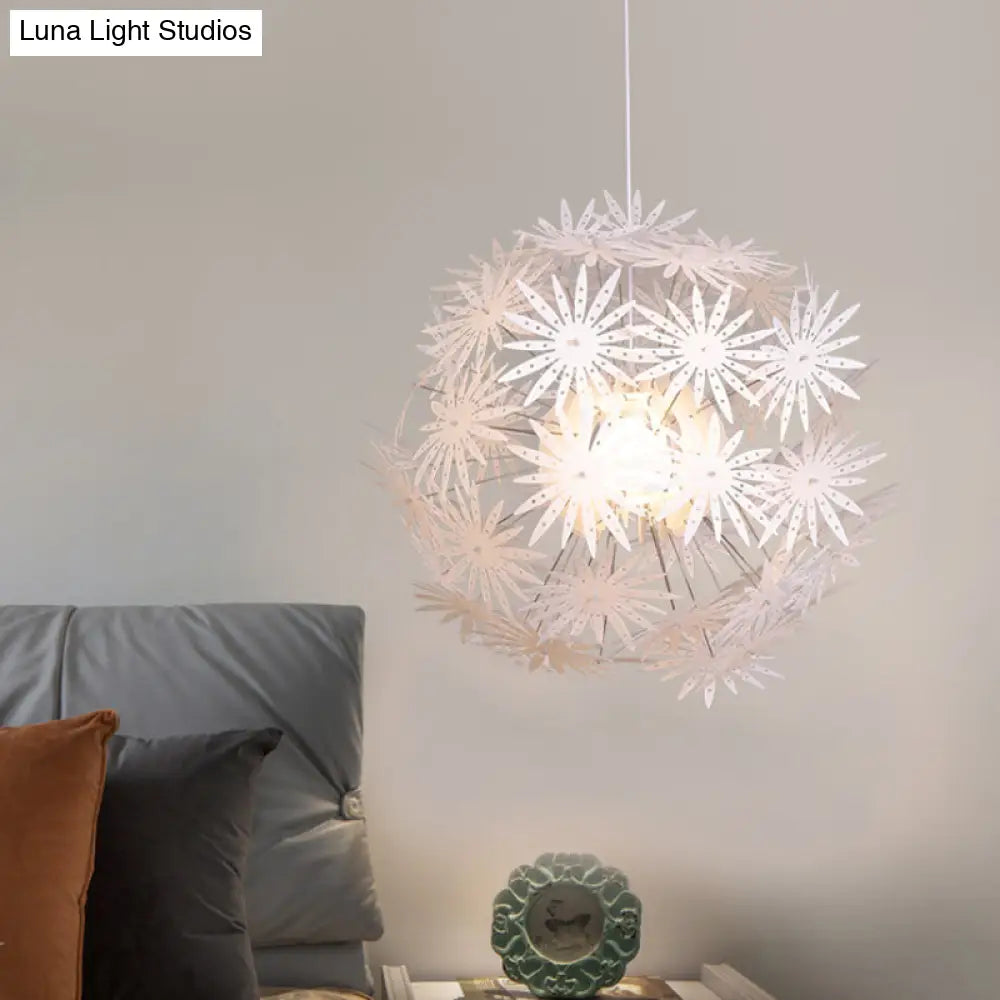 Sputnik Art Deco Pendant Acrylic Ceiling Light: 1 Light, 19"/23.5" Wide, Perfect for Bedrooms