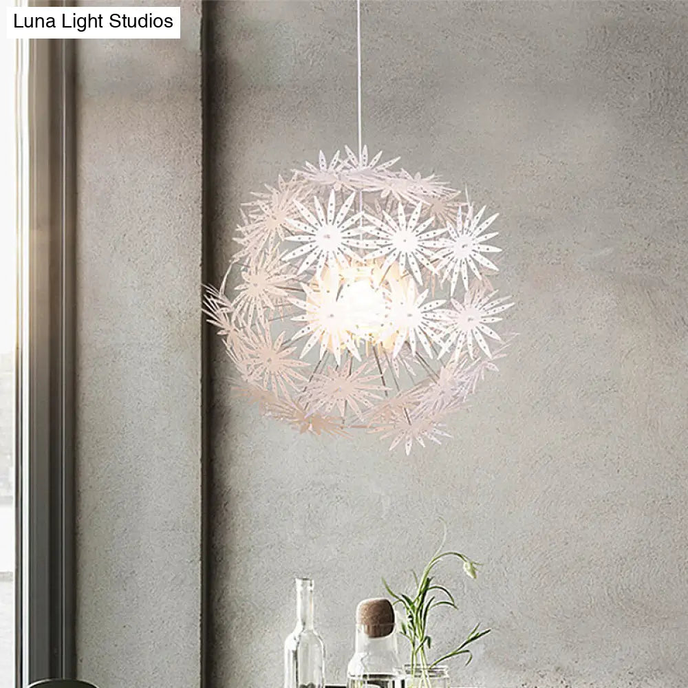 Sputnik Art Deco Pendant Acrylic Ceiling Light: 1 Light, 19"/23.5" Wide, Perfect for Bedrooms