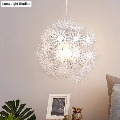 Sputnik Art Deco Pendant Acrylic Ceiling Light: 1 Light, 19"/23.5" Wide, Perfect for Bedrooms