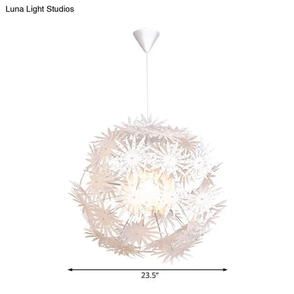 Sputnik Art Deco Pendant Acrylic Ceiling Light: 1 Light, 19"/23.5" Wide, Perfect for Bedrooms