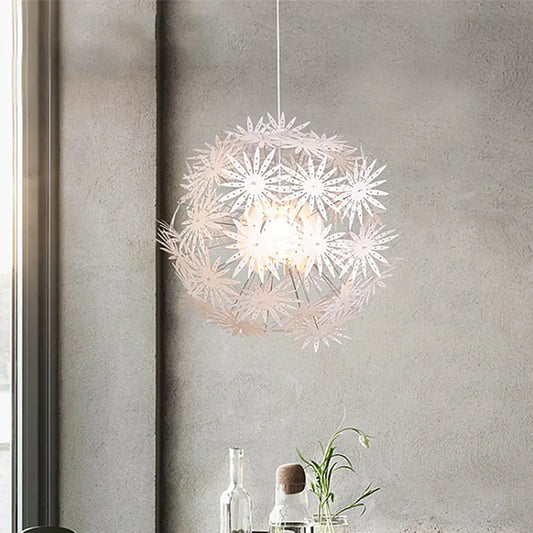 Sputnik Art Deco Pendant Acrylic Ceiling Light: 1 Light, 19"/23.5" Wide, Perfect for Bedrooms