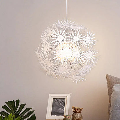 Sputnik Art Deco Pendant Acrylic Ceiling Light: 1 Light, 19"/23.5" Wide, Perfect for Bedrooms