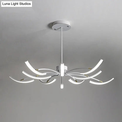 Lámpara de araña Sputnik - Acrílico, 6/10 luces, luz colgante blanca en blanco cálido