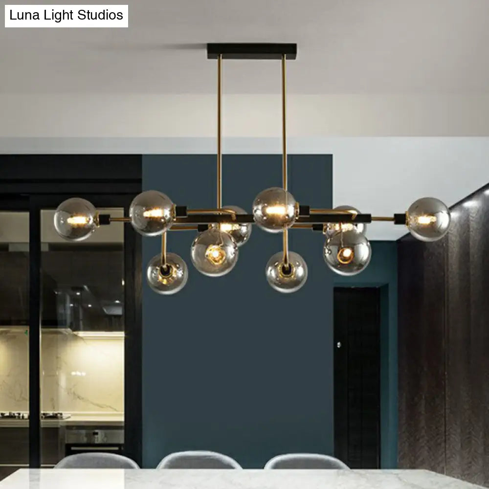 ديكوربايتس™ سبوتنيك مصباح معلق على شكل جزيرة - كرة زجاجية بسيطة لغرفة الطعام