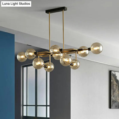 ديكوربايتس™ سبوتنيك مصباح معلق على شكل جزيرة - كرة زجاجية بسيطة لغرفة الطعام