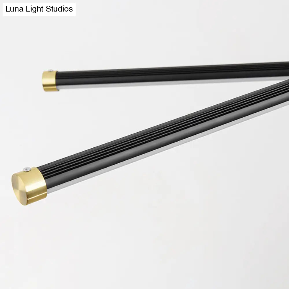 Lámpara de techo colgante moderna Sputnik - Metal, acabado negro, 6/8 luces - Luz de suspensión cálida/blanca