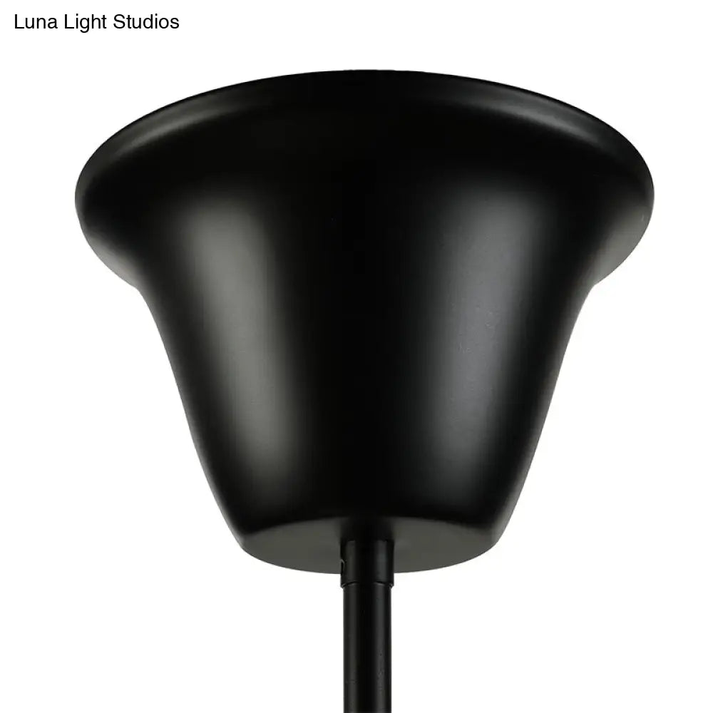 Lámpara de araña Sputnik Vintage de metal: Lámpara colgante para comedor en color negro