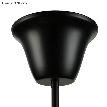 Lámpara de araña Sputnik Vintage de metal: Lámpara colgante para comedor en color negro