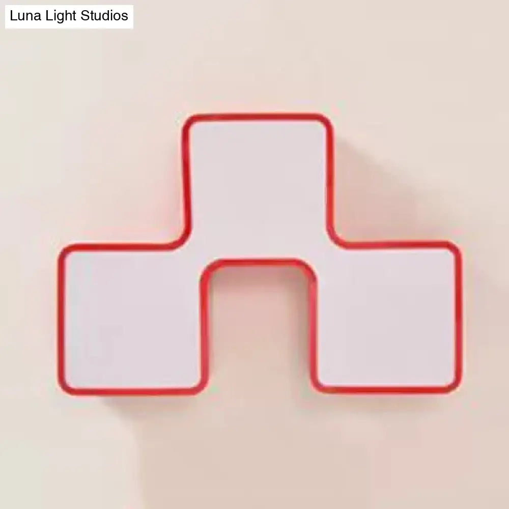 DecorBites™ DecorBites™ Square Acrylic Flush Mount Ceiling Light for Kindergarten and Nursing Room with Modern Style