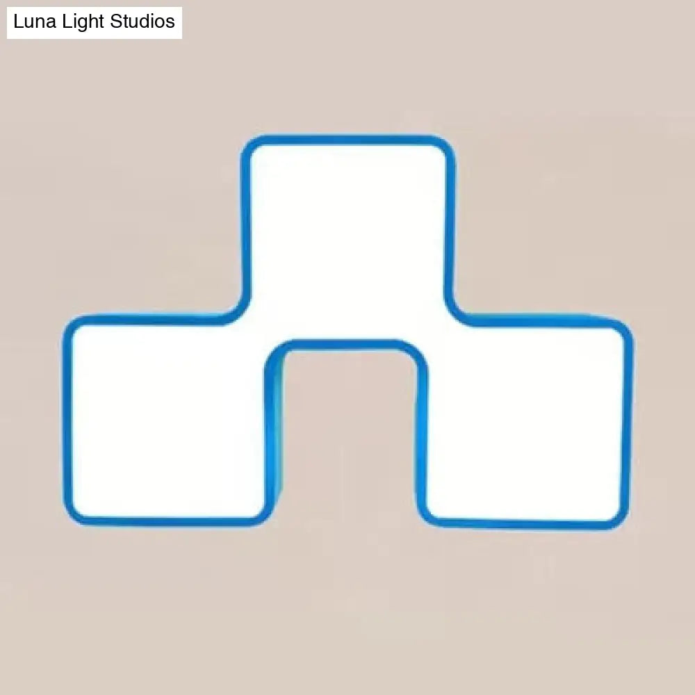 DecorBites™ DecorBites™ Square Acrylic Flush Mount Ceiling Light for Kindergarten and Nursing Room with Modern Style