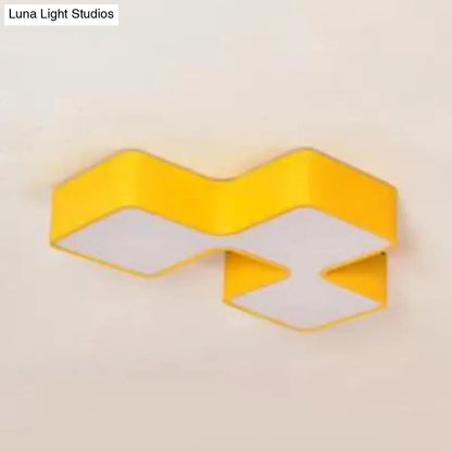 DecorBites™ DecorBites™ Square Acrylic Flush Mount Ceiling Light for Kindergarten and Nursing Room with Modern Style