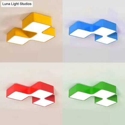 DecorBites™ DecorBites™ Square Acrylic Flush Mount Ceiling Light for Kindergarten and Nursing Room with Modern Style