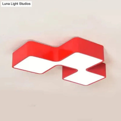 DecorBites™ DecorBites™ Square Acrylic Flush Mount Ceiling Light for Kindergarten and Nursing Room with Modern Style