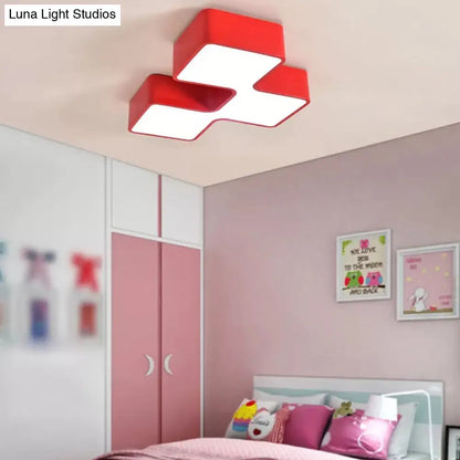 DecorBites™ DecorBites™ Square Acrylic Flush Mount Ceiling Light for Kindergarten and Nursing Room with Modern Style