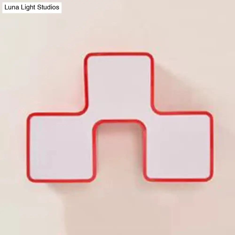 DecorBites™ DecorBites™ Square Acrylic Flush Mount Ceiling Light for Kindergarten and Nursing Room with Modern Style