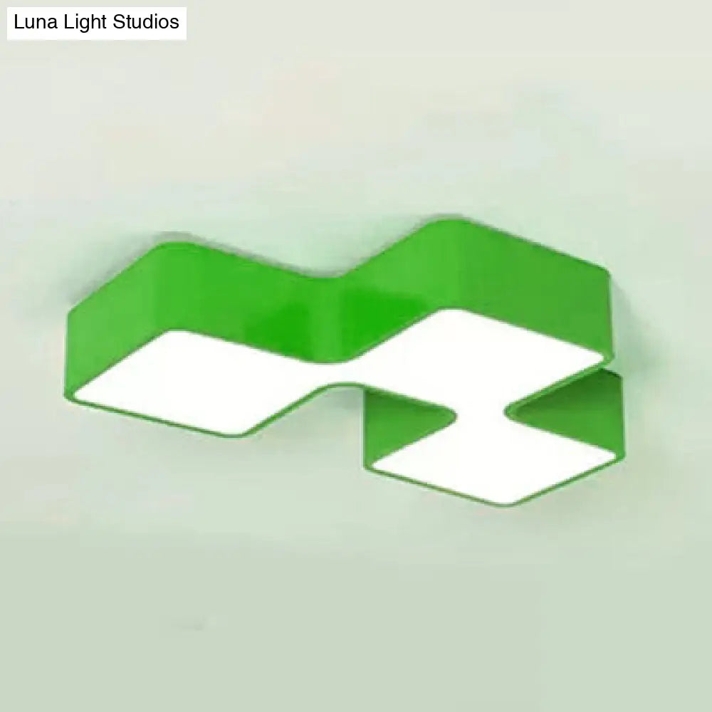 DecorBites™ DecorBites™ Square Acrylic Flush Mount Ceiling Light for Kindergarten and Nursing Room with Modern Style