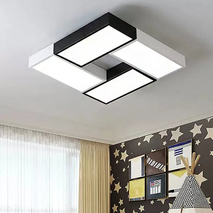 DecorBites™ DecorBites™ Square Game Room Ceiling Mount Light: Acrylic Macaron Loft LED Ceiling Lamp