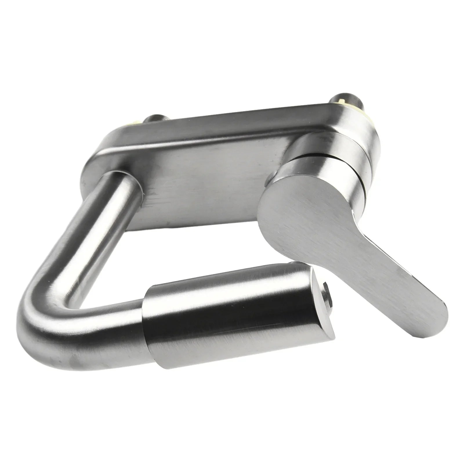 Stainless steel u-lock with polished housing material and sleek modern design for secure locking applications