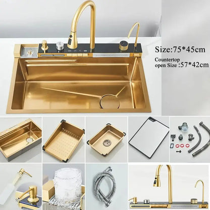 Stainless Steel Kitchen Sink Set