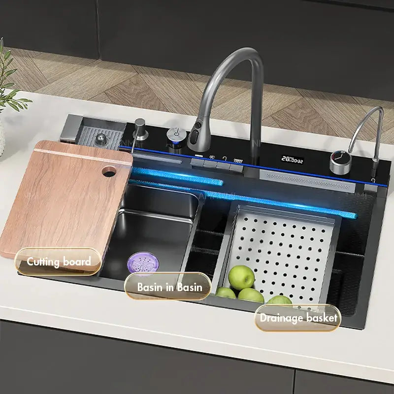Stainless Steel Kitchen Sink Set