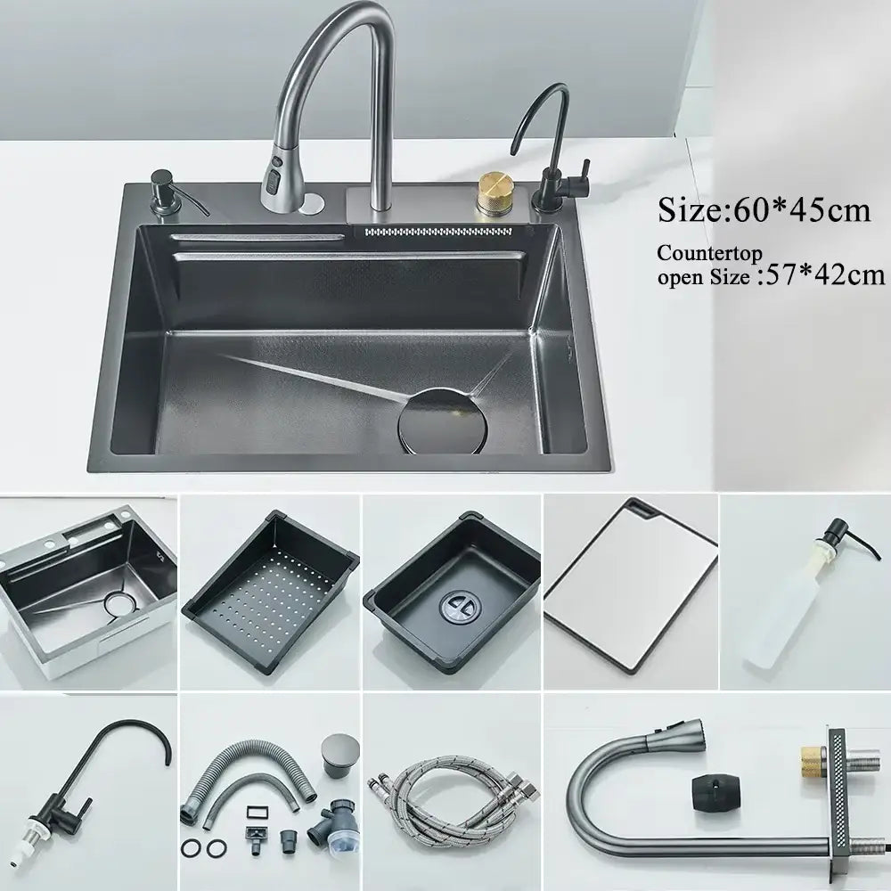 Stainless Steel Kitchen Sink Set