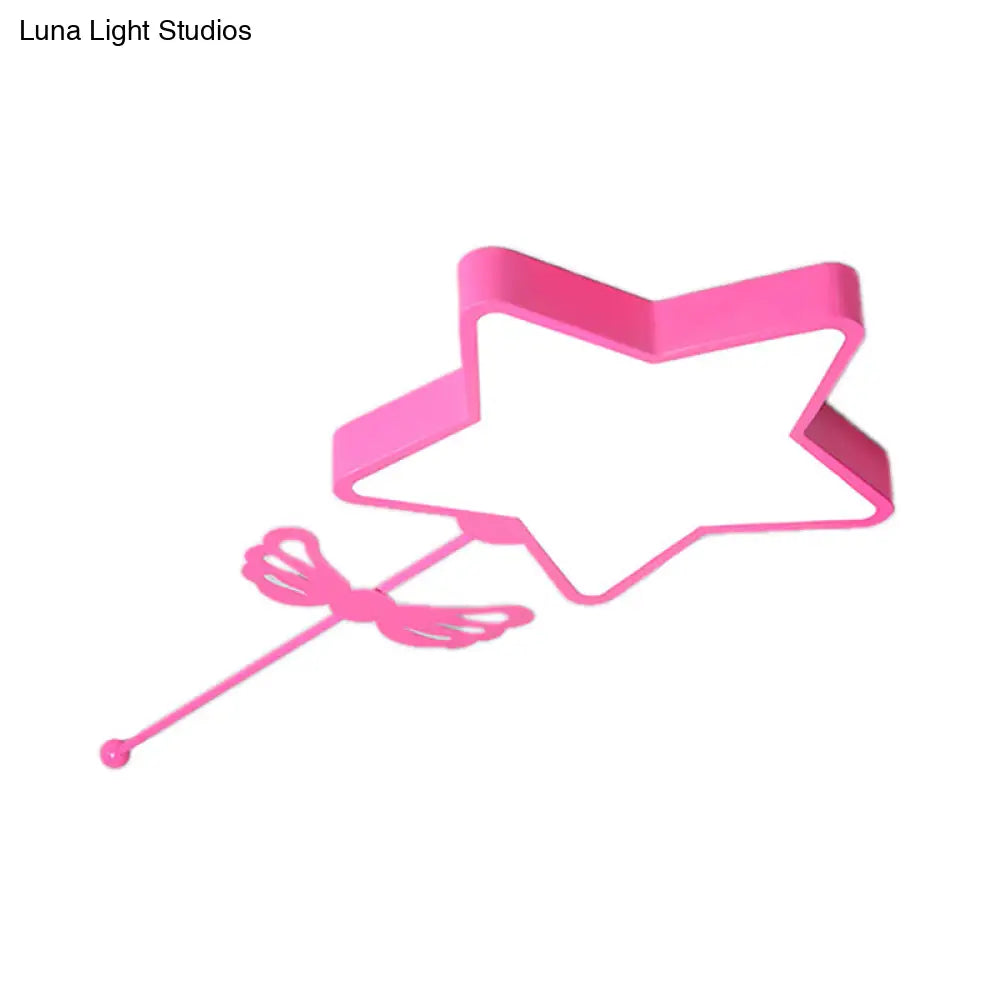 DecorBites™ DecorBites™ Star Acrylic Ceiling Light for Modern Kid's Bedroom - Flush Mount Fixture