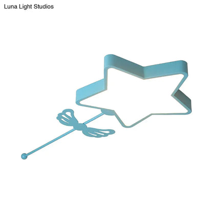 DecorBites™ DecorBites™ Star Acrylic Ceiling Light for Modern Kid's Bedroom - Flush Mount Fixture