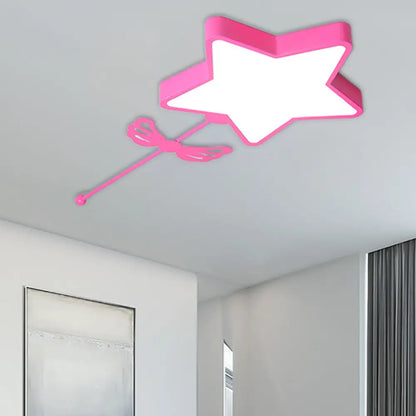 DecorBites™ DecorBites™ Star Acrylic Ceiling Light for Modern Kid's Bedroom - Flush Mount Fixture