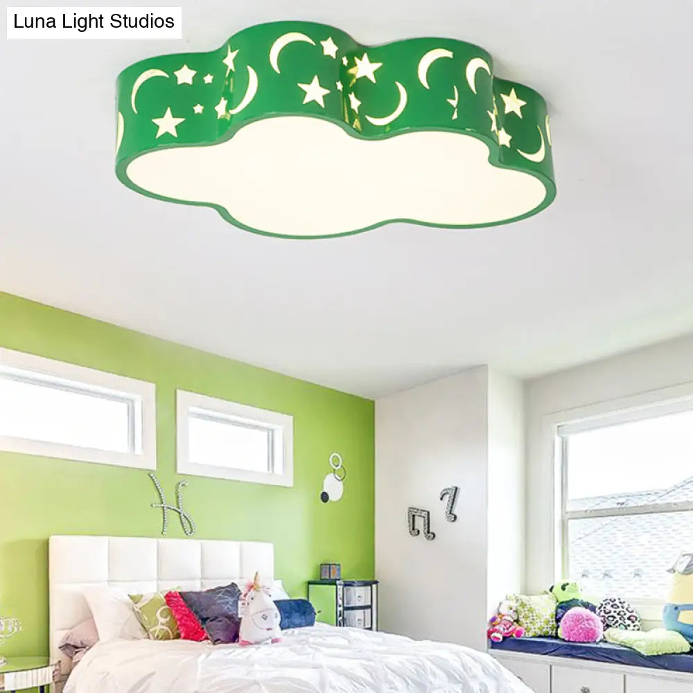 DecorBites™ DecorBites™ Starry Cloud Acrylic Kids Ceiling Lamp - Modern Flush Mount for Child's Bedroom