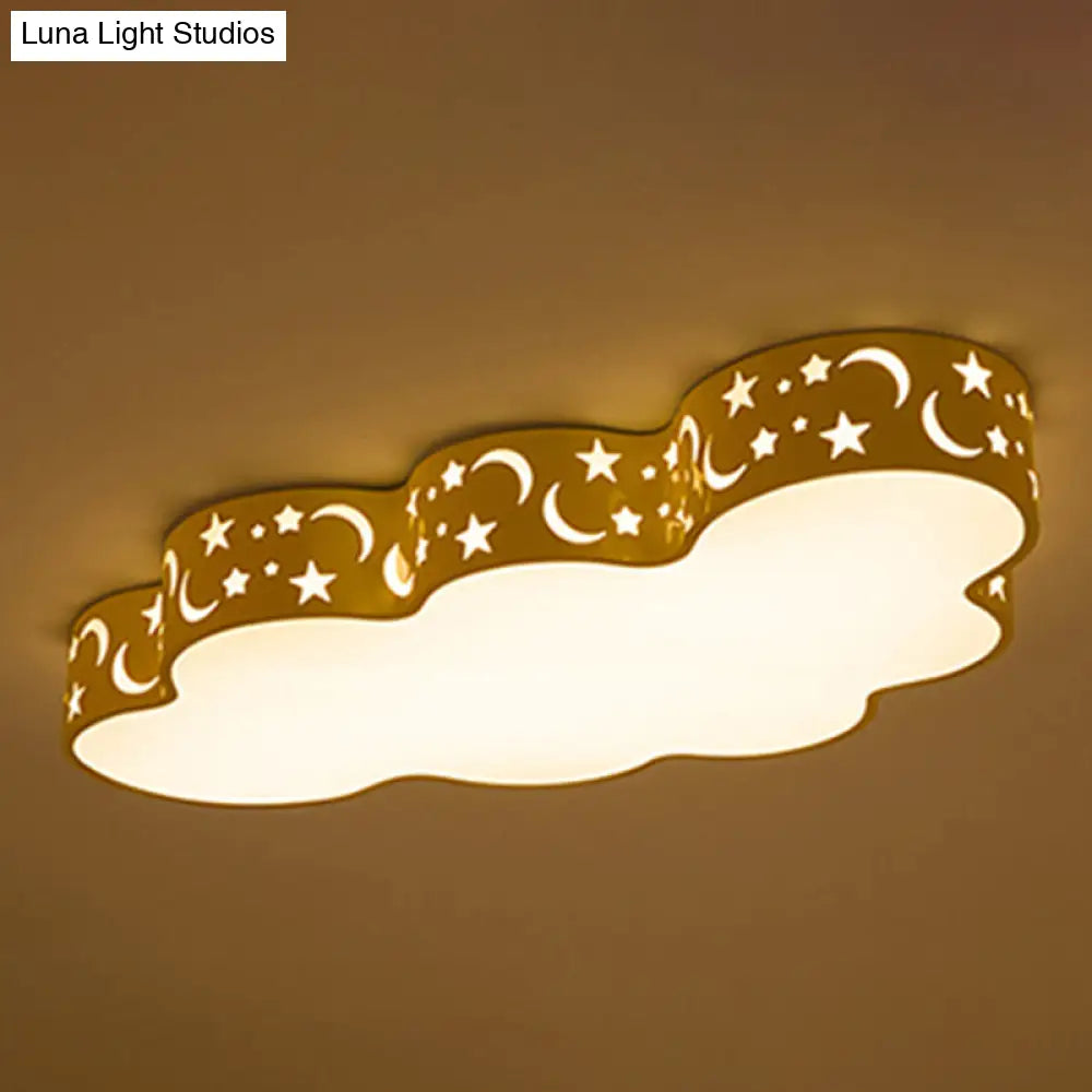 DecorBites™ DecorBites™ Starry Cloud Acrylic Kids Ceiling Lamp - Modern Flush Mount for Child's Bedroom