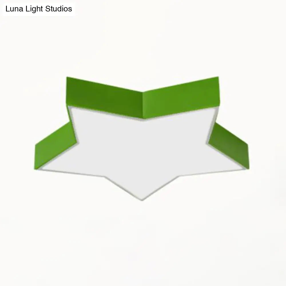 DecorBites™ DecorBites™ Starry Nights: Simplicity LED Flush Mount Light with Acrylic Finish for Kids Room Ceiling