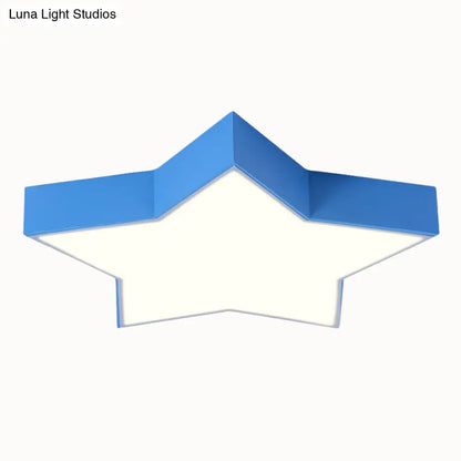 DecorBites™ DecorBites™ Starry Nights: Simplicity LED Flush Mount Light with Acrylic Finish for Kids Room Ceiling