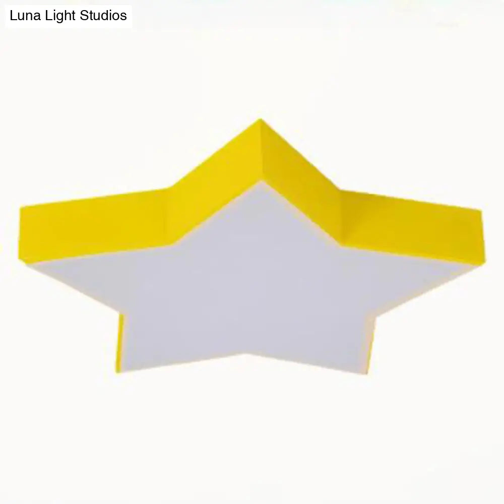 DecorBites™ DecorBites™ Starry Nights: Simplicity LED Flush Mount Light with Acrylic Finish for Kids Room Ceiling
