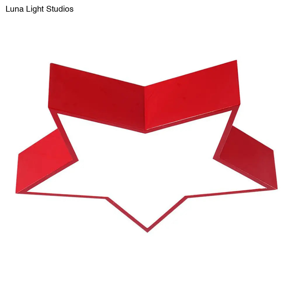 DecorBites™ DecorBites™ Starry Nights: Simplicity LED Flush Mount Light with Acrylic Finish for Kids Room Ceiling