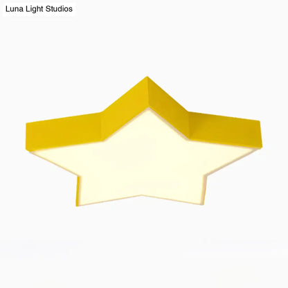 DecorBites™ DecorBites™ Starry Nights: Simplicity LED Flush Mount Light with Acrylic Finish for Kids Room Ceiling