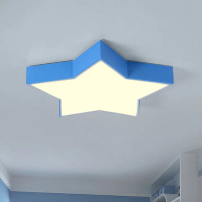 DecorBites™ DecorBites™ Starry Nights: Simplicity LED Flush Mount Light with Acrylic Finish for Kids Room Ceiling