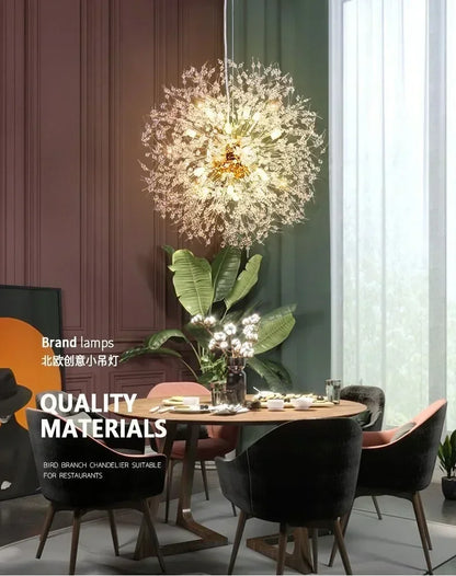 Starry Sky Crystal Pendant Light Fixture