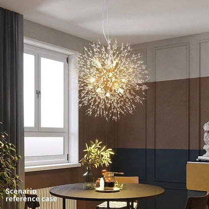 Starry Sky Crystal Pendant Light Fixture