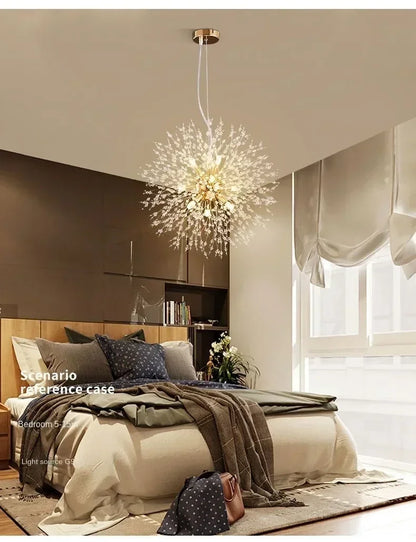 Starry Sky Crystal Pendant Light Fixture