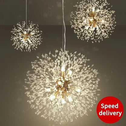 Starry Sky Crystal Pendant Light Fixture