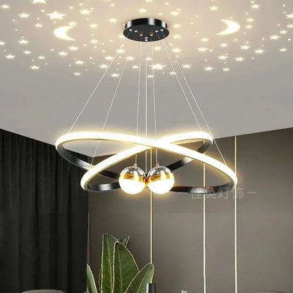 Starry Sky LED Chandelier for Living Room - Chandelier