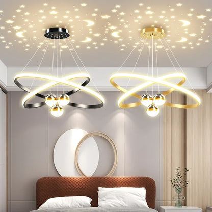 Starry Sky LED Chandelier for Living Room - Chandelier