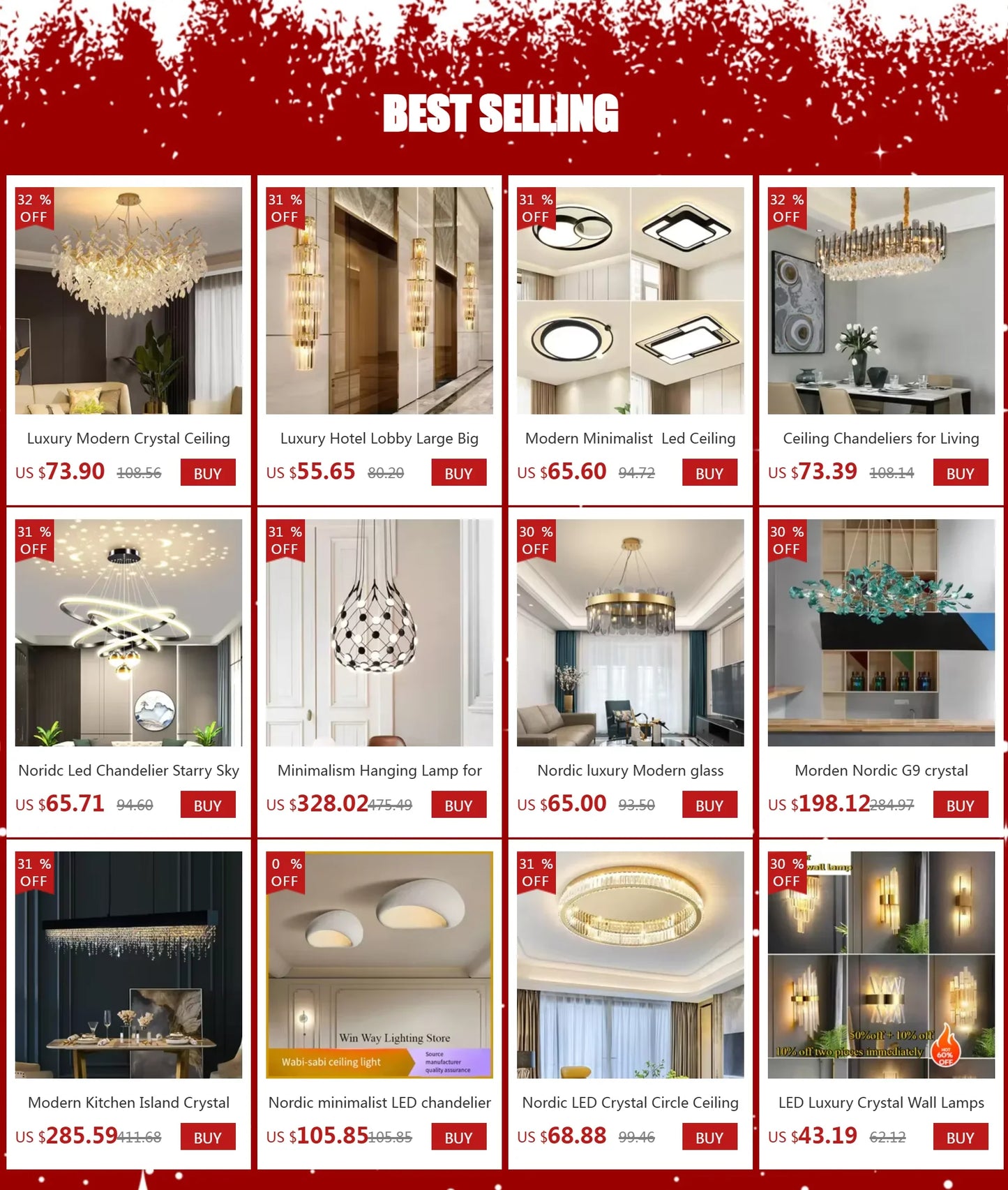 Starry Sky LED Chandelier for Living Room - Chandelier