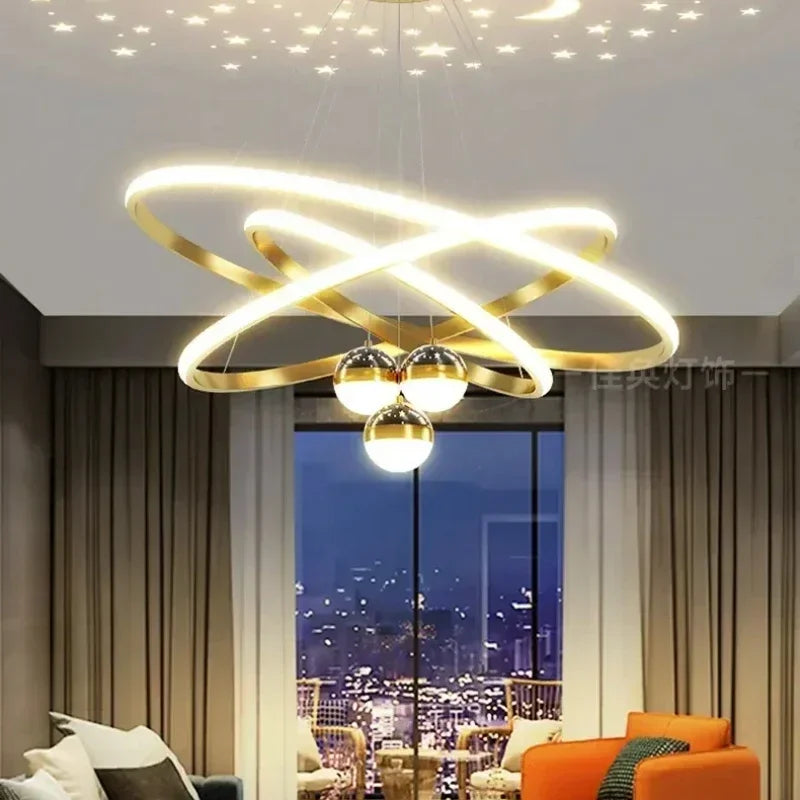 Starry Sky LED Chandelier for Living Room - Chandelier