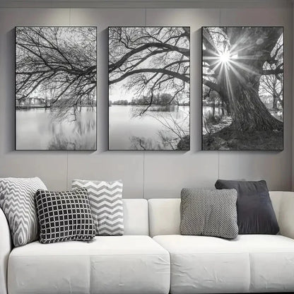 ’Stunning Big Tree Lake Sunset Canvas Posters’
