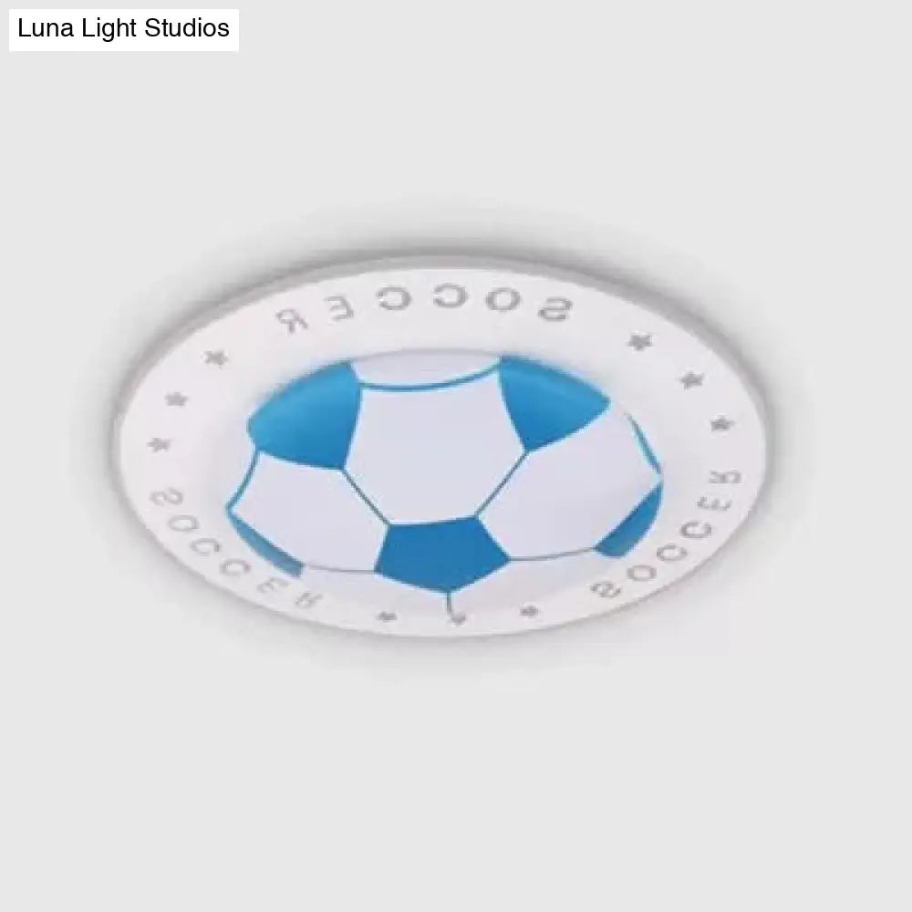 DecorBites™ DecorBites™ Stylish Acrylic Football Flush Ceiling Light for Study Room and Kitchen Sports Theme