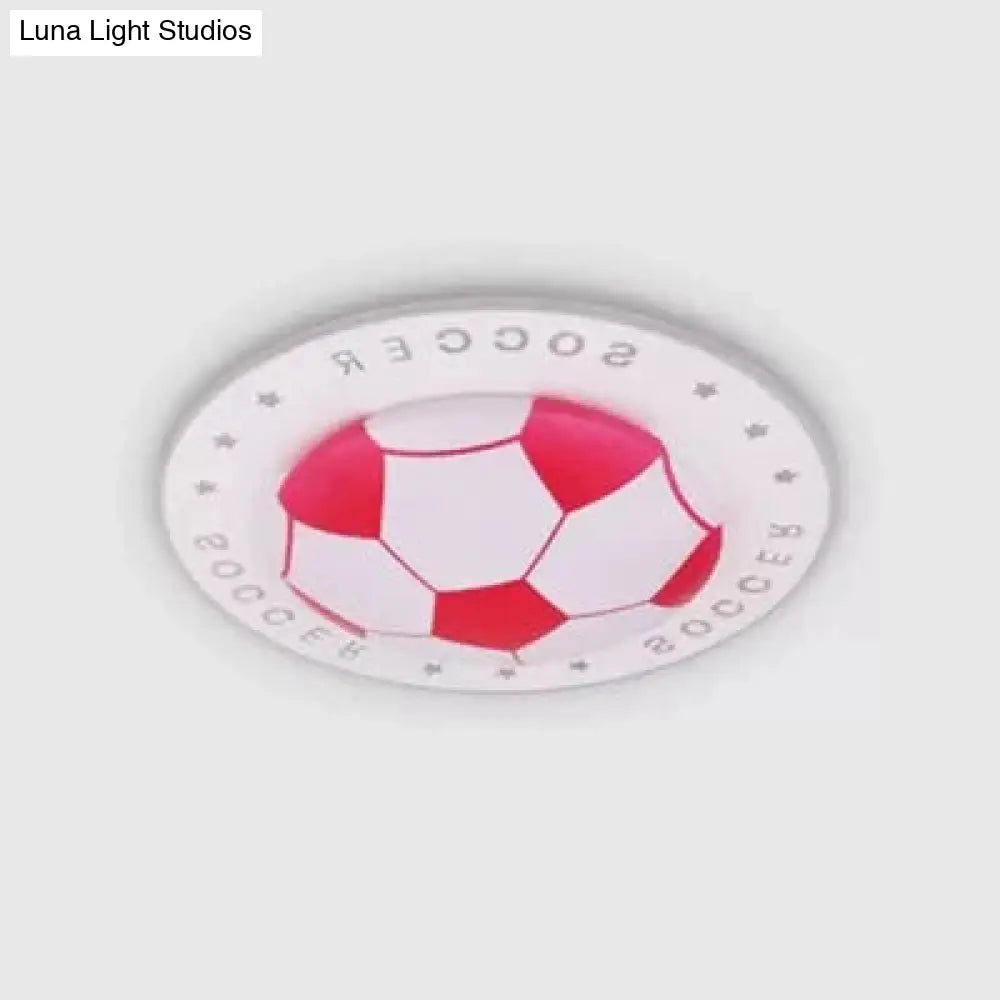DecorBites™ DecorBites™ Stylish Acrylic Football Flush Ceiling Light for Study Room and Kitchen Sports Theme