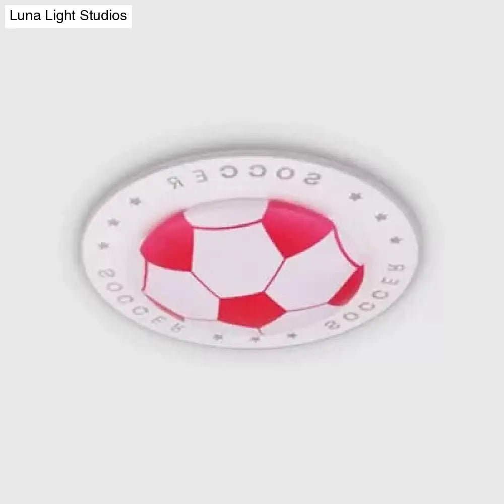 DecorBites™ DecorBites™ Stylish Acrylic Football Flush Ceiling Light for Study Room and Kitchen Sports Theme